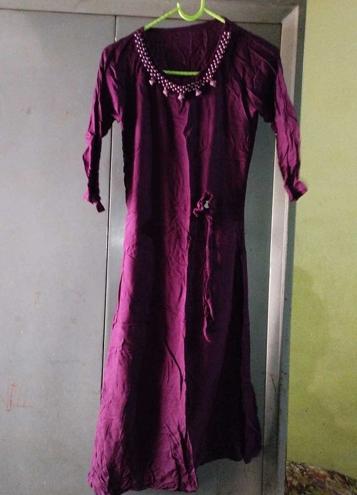 Elegant Purple Kurta