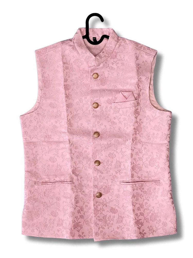 Elegant Pink Sleeveless Waistcoat