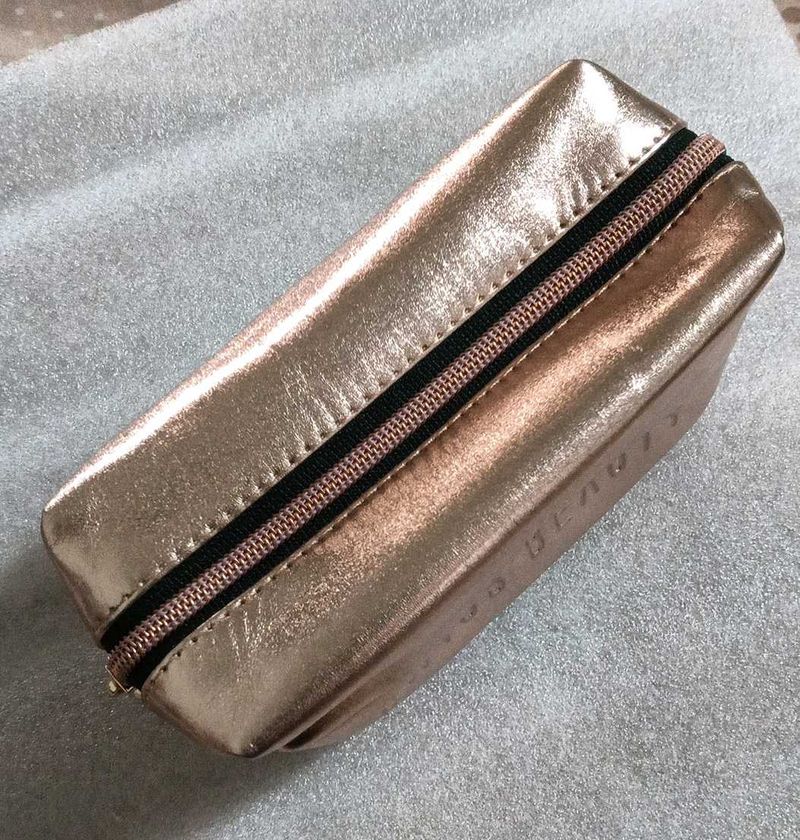 Rose Gold Cosmetics Bag