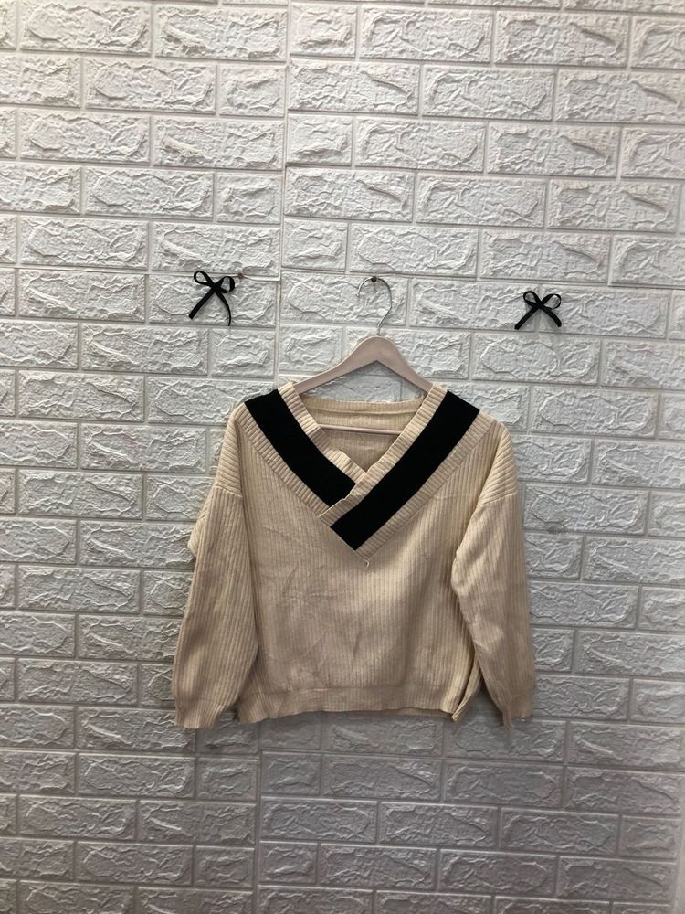 V-Neck Knit Sweater👜🕶️‼️
