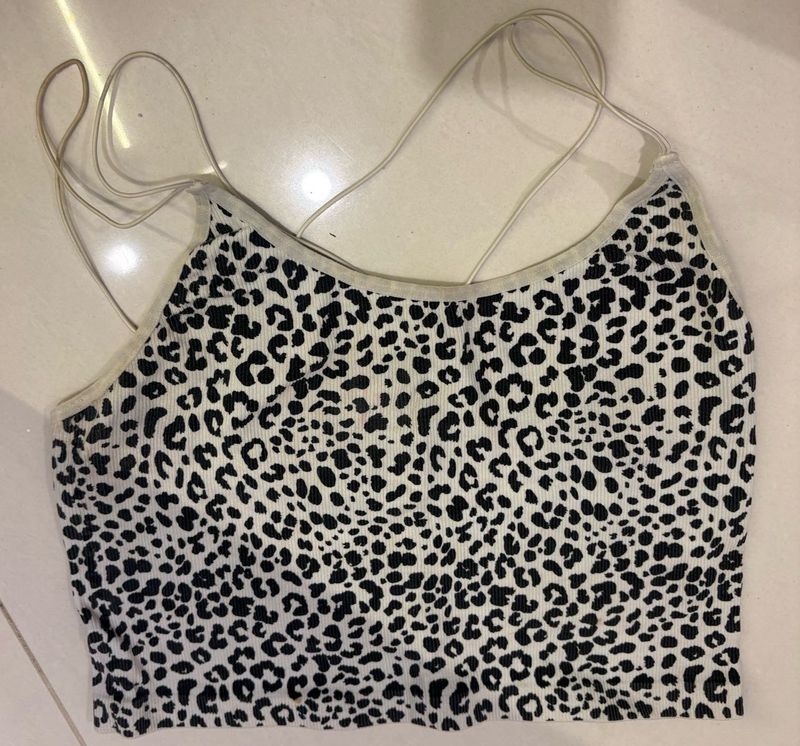 Leopard Print Crop Top