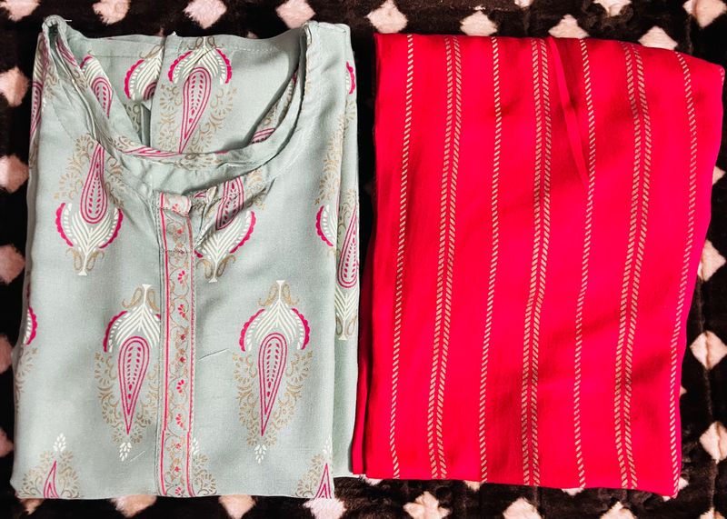 Never Worn Green Kurta Pant Set