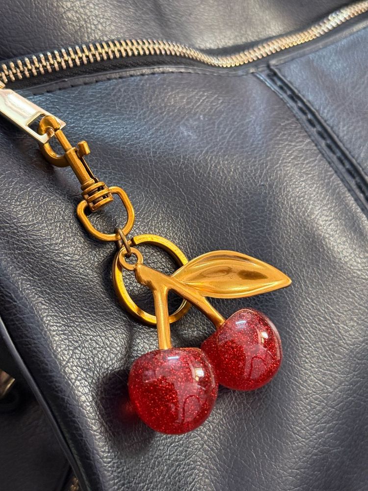 Cherry Keychain Charm