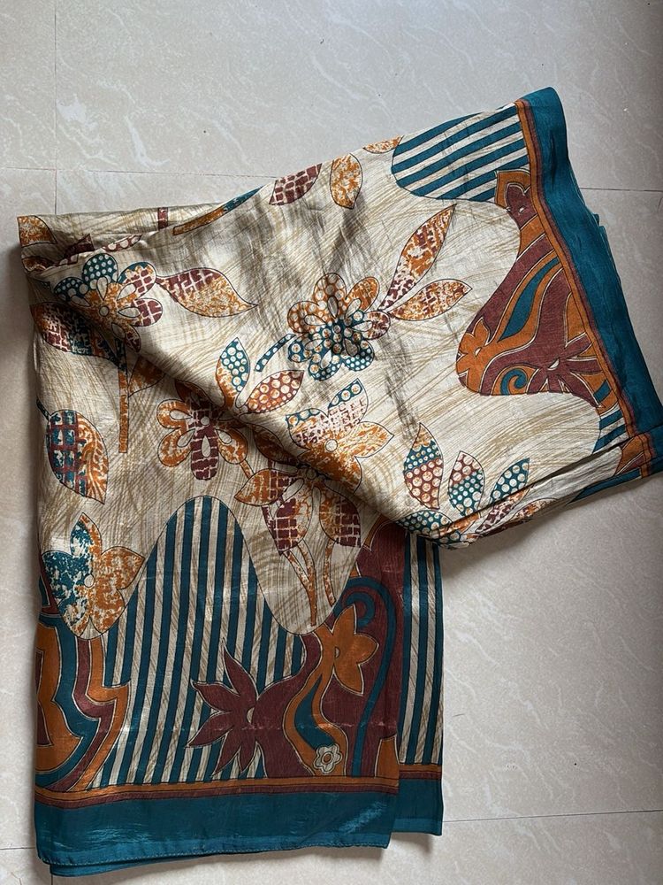 Floral Print Saree
