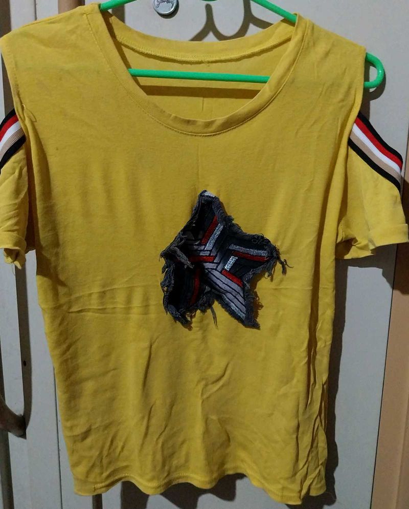 Mustard Colour T Shirt