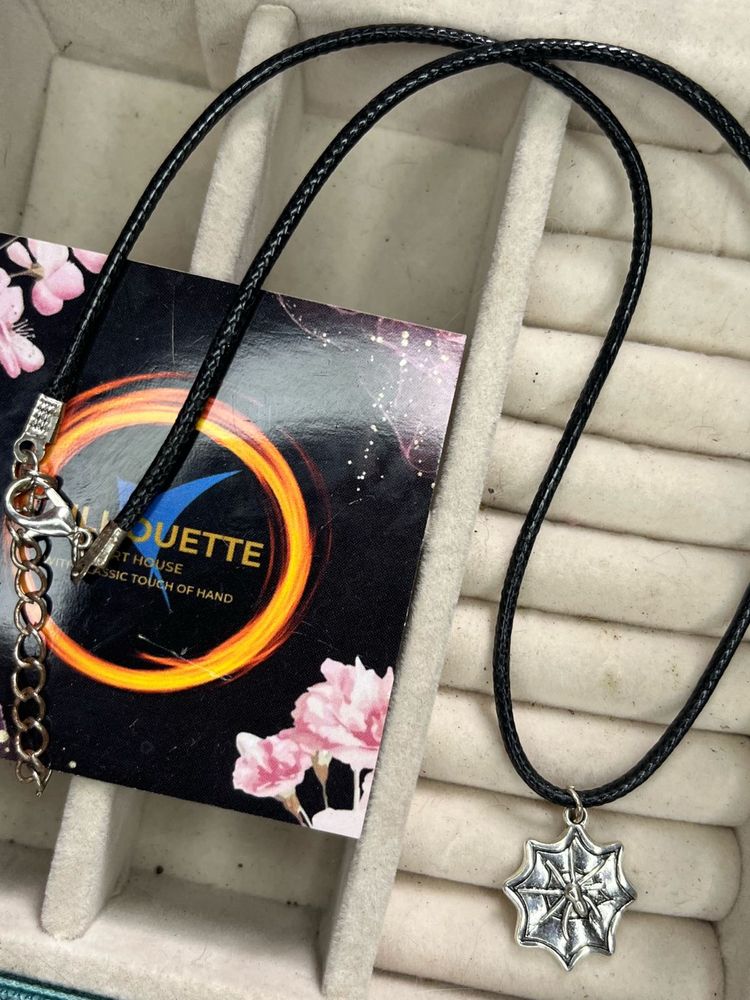 Spider Web Pendant Necklace