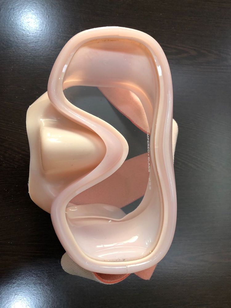 Pink Tempered Glass Dive Mask