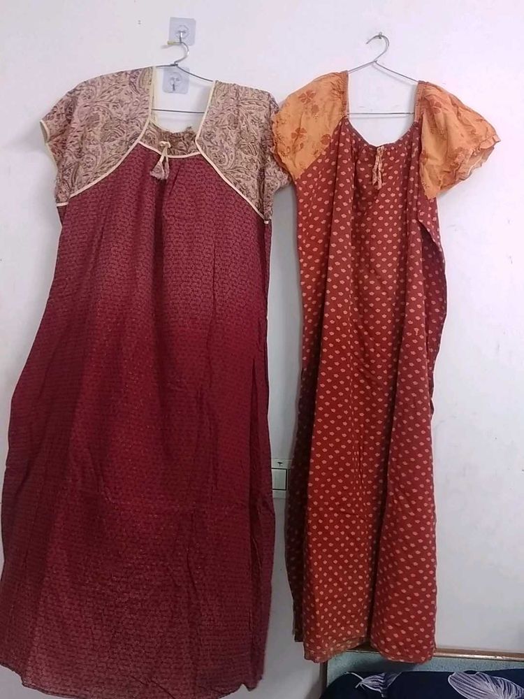 Night Gowns - Set of 2,too used