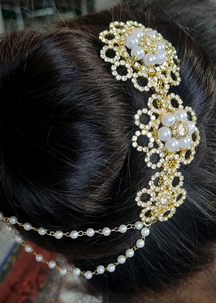 Pearl &amp; Crystal Hair Jewelry