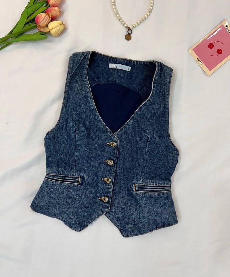 ZARA denim vest