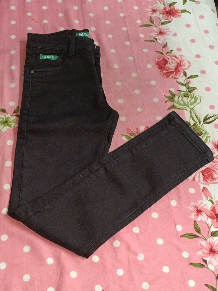 Dark Gray Denim Jeans