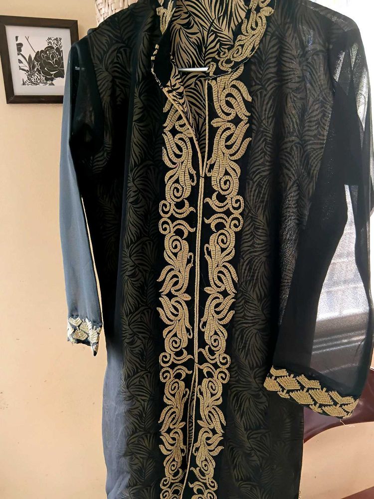 Timeless Obsidian Black Kurta – Minimalist Eleganc