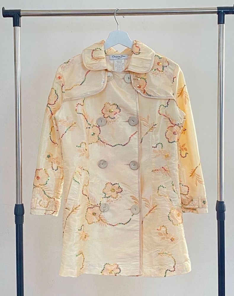 Christian Dior Boutique Embellished Trench Coat