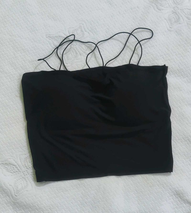 Black Bralette Top Free Size