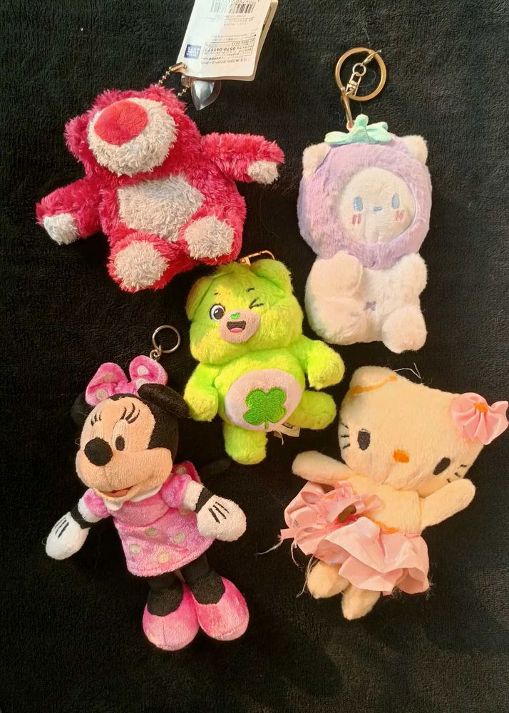 Plush Keychains Lot