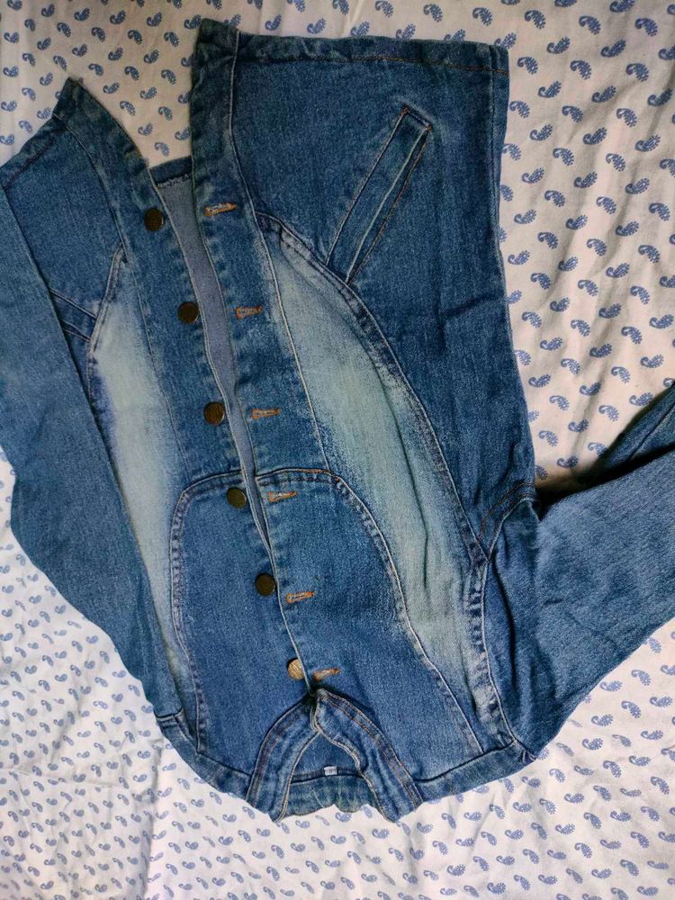 Denim Corset Style Jacket