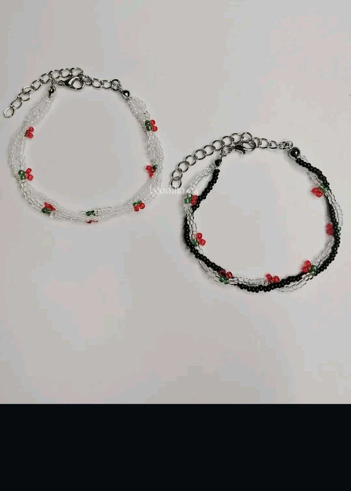 Beaded Cherry Bracelet
