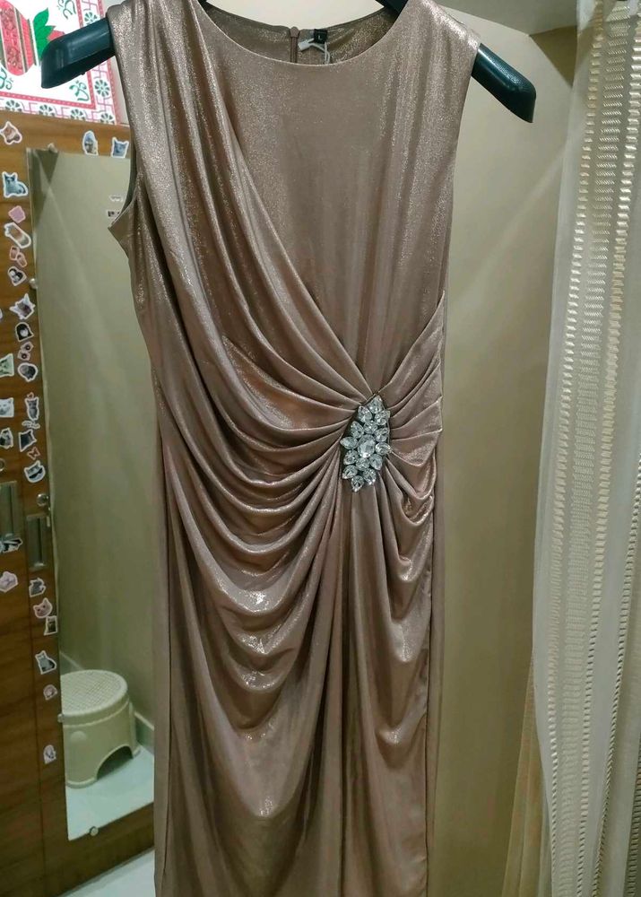 Elegant Bronze Party Dress