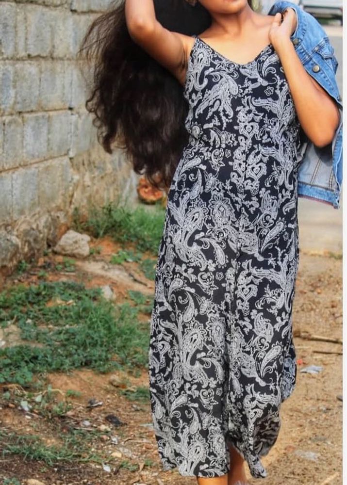 Paisley Print Maxi Dress