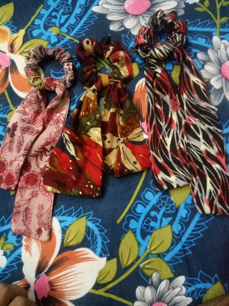 &#34;Korean Style Elegant Hair Scrunchy – Soft &amp; Comfo