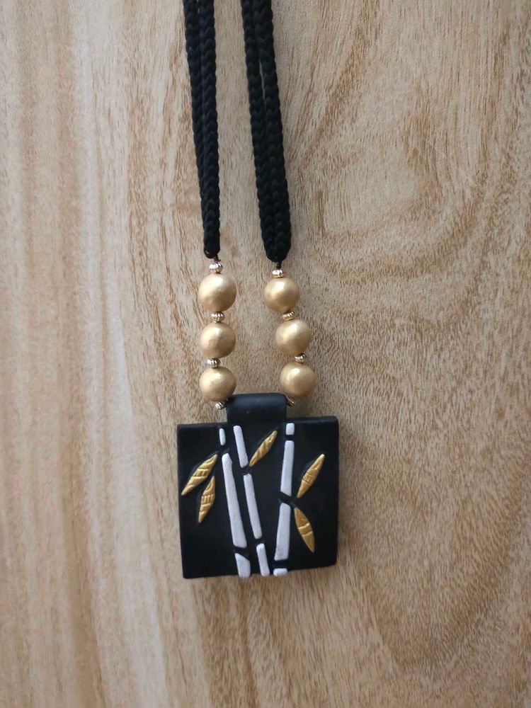 Bamboo Pendant Necklace