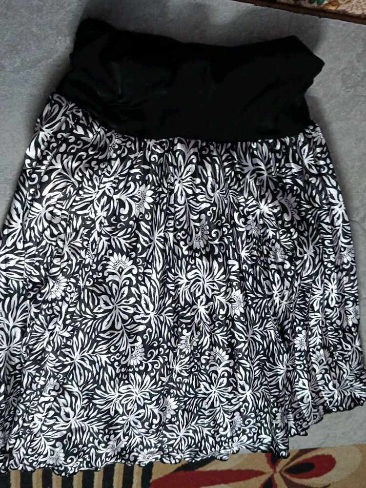 Floral Print Skirt