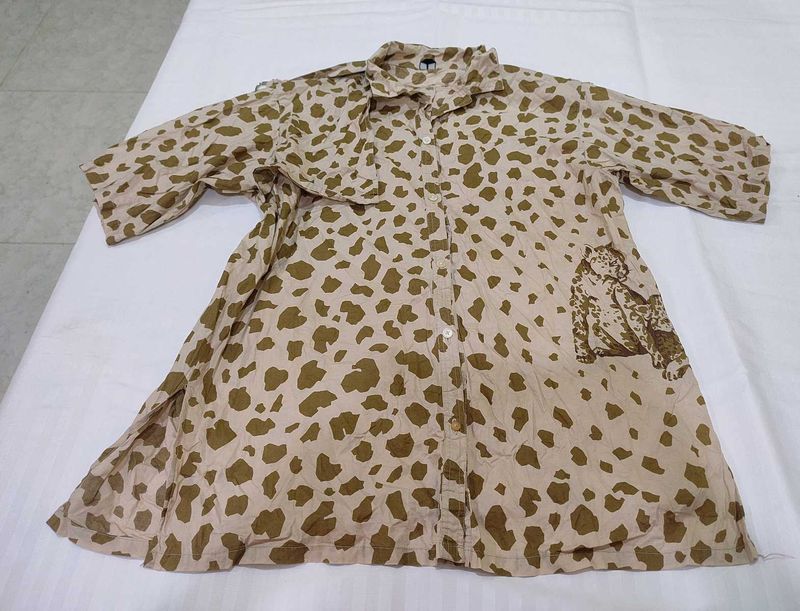 Leopard Print Shirt Cotton