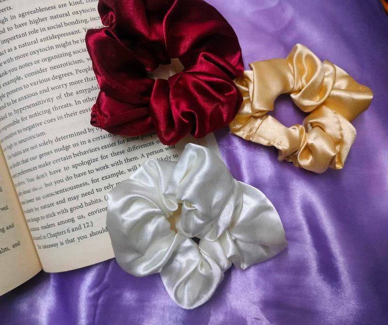 Satin Scrunchies Combo