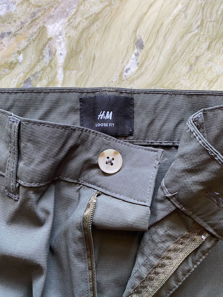 H&amp;M Olive Green Loose Fit Pants
