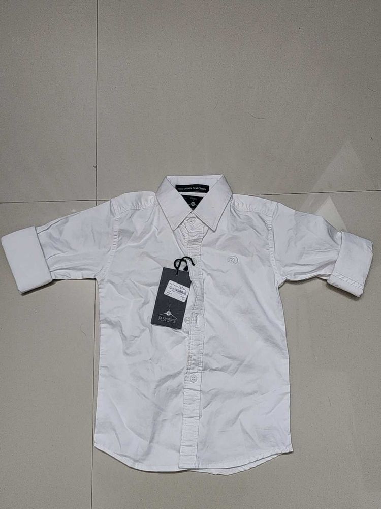 Boys White Shirt And Black Jeans