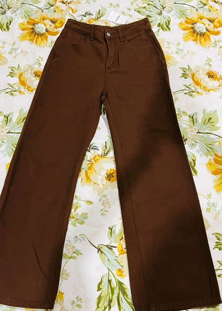Brown Urbanic Straight Leg Jeans