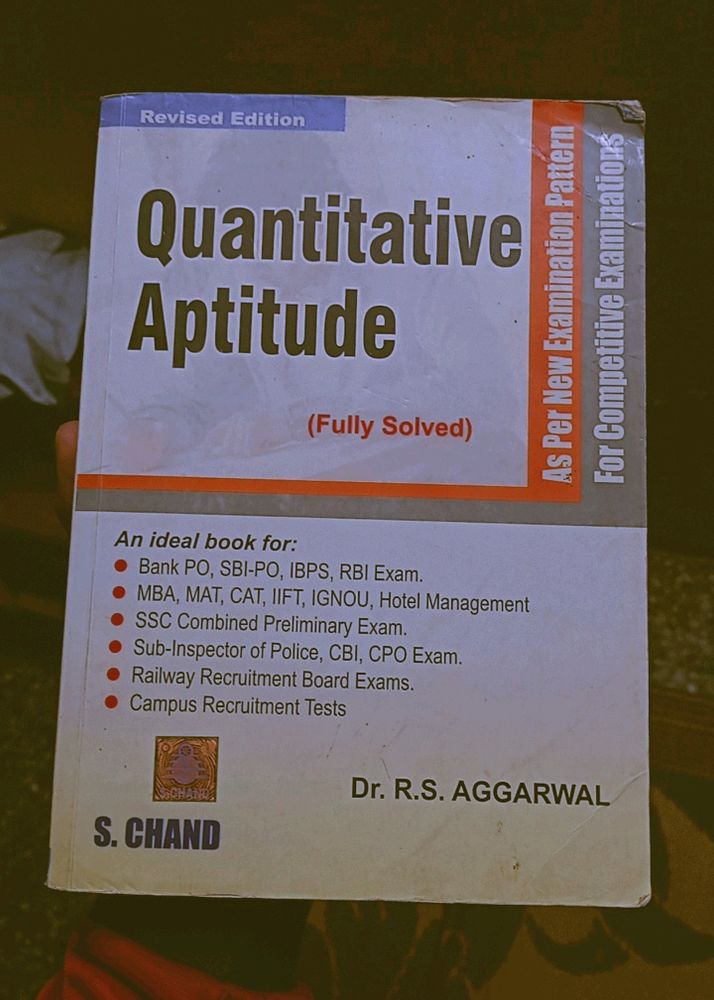 RS AGARWAL QUANTITATIVE APTITUDE