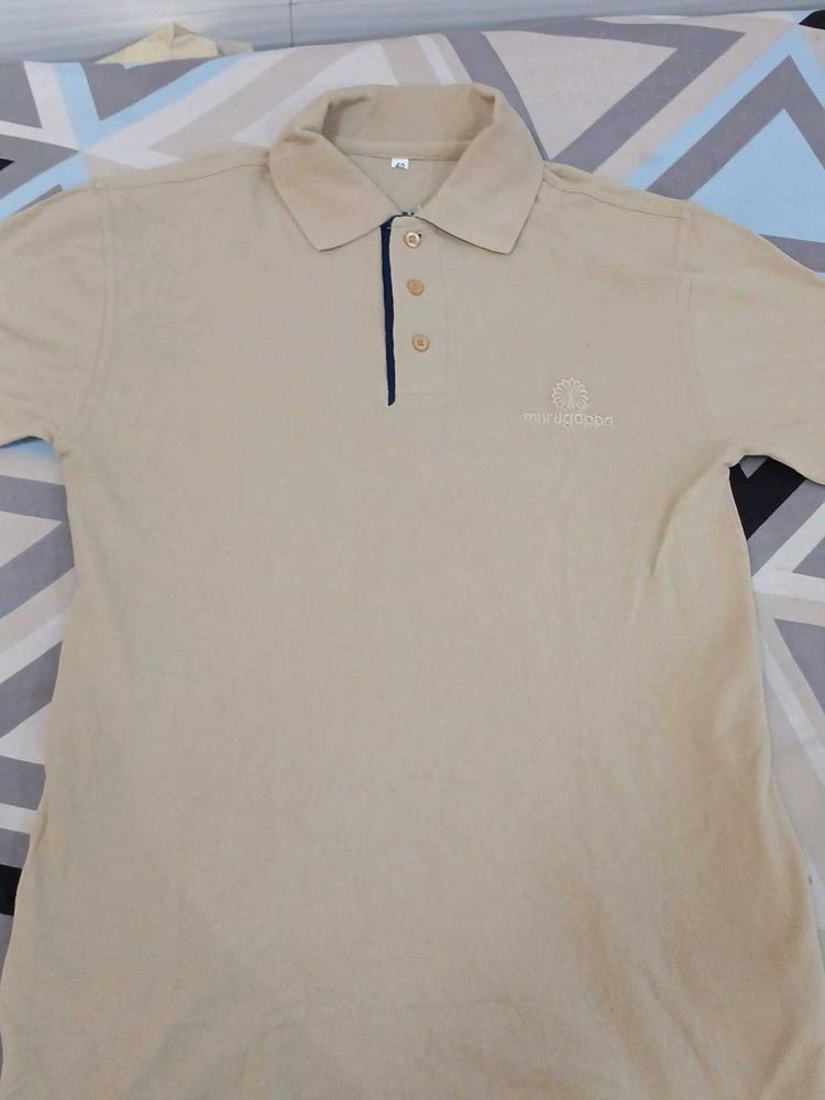 Men&#39;s Beige Polo Shirt