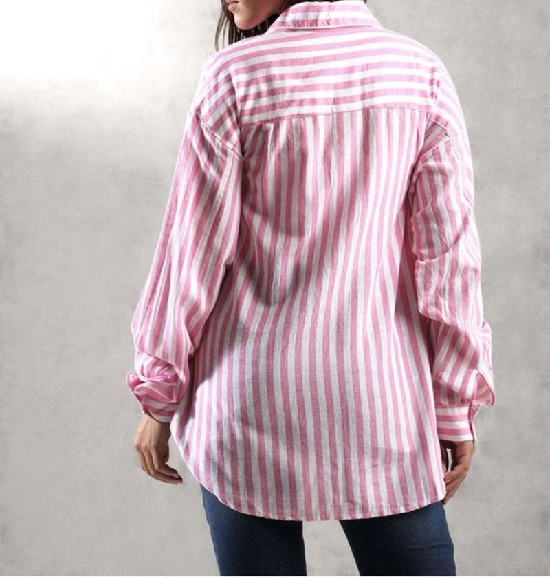 Pink Striped Shirt