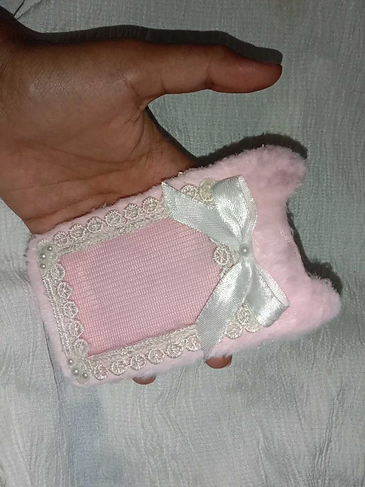 Pink Plush Photo Frame