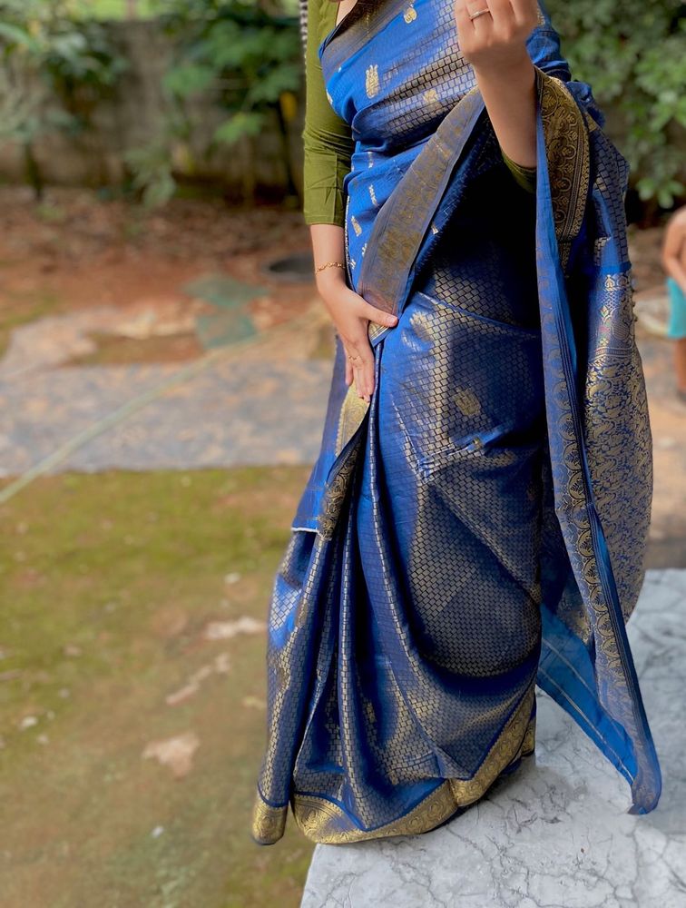 Elegant Blue Saree