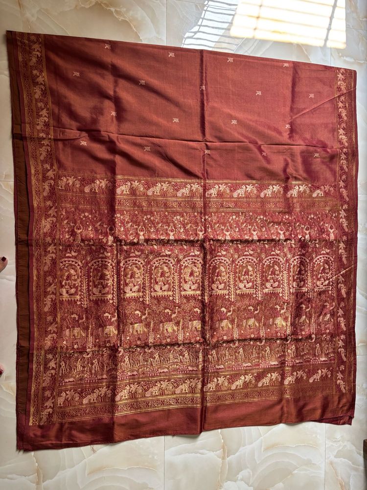 Pure Silk Banarasi With Bomkai Inspired Palla