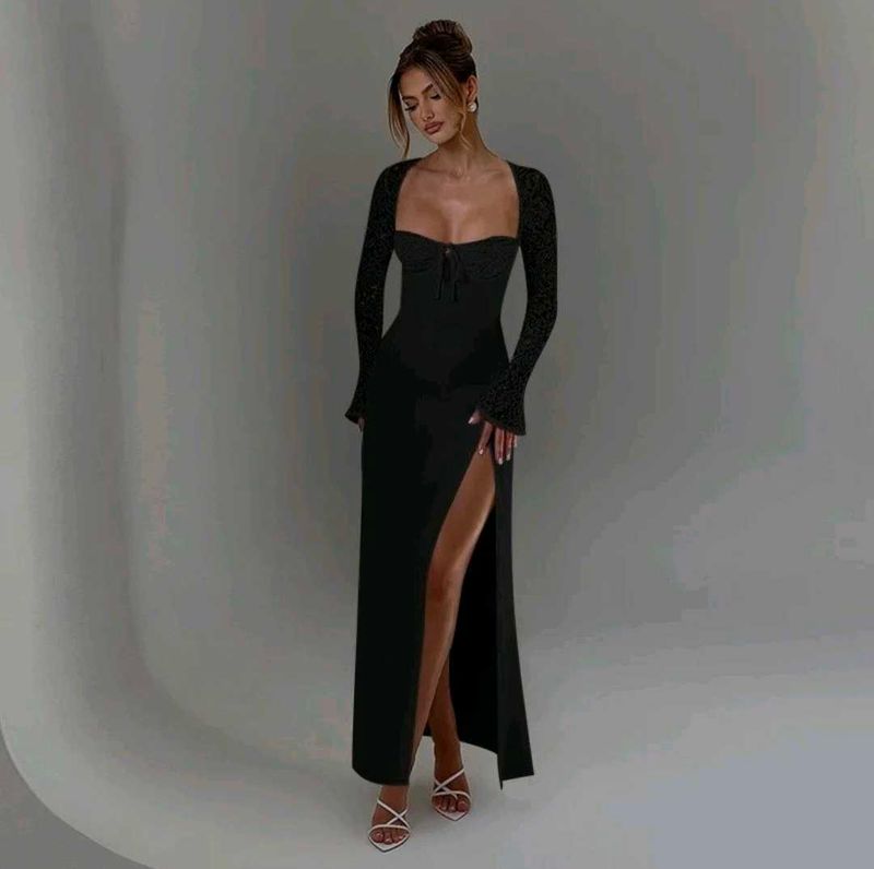 Elegant Black Maxi Dress