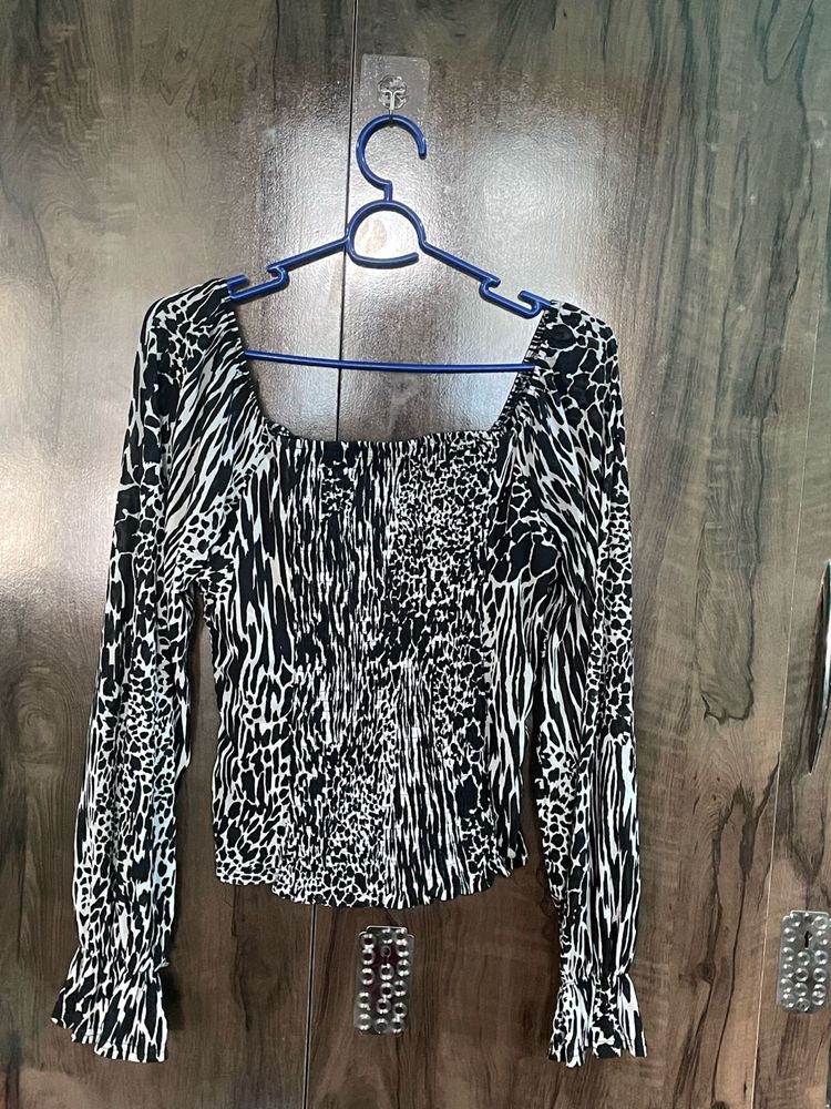Zebra Print Top