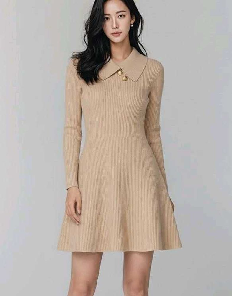 🌕Collar Winter Knit Dress🌕
