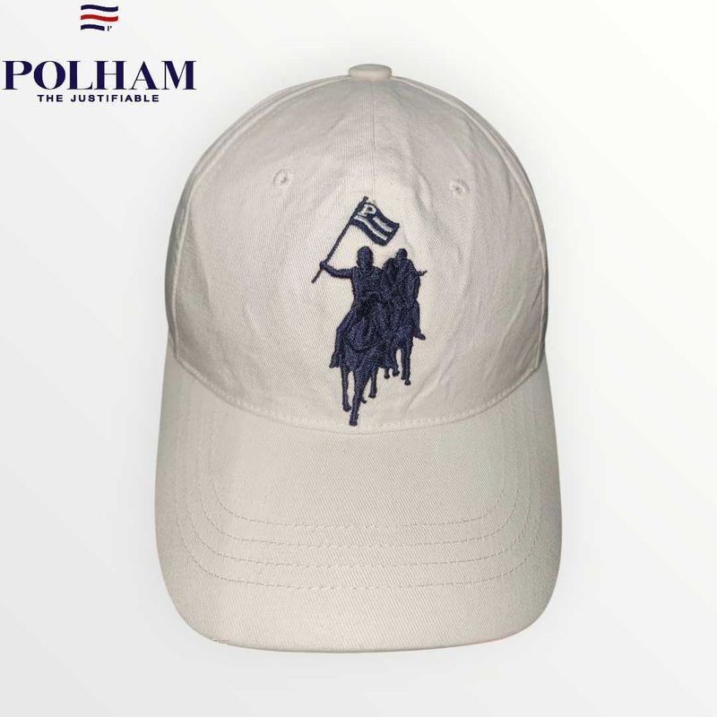 Polham White Classic Cap| Premium Streetwear Style