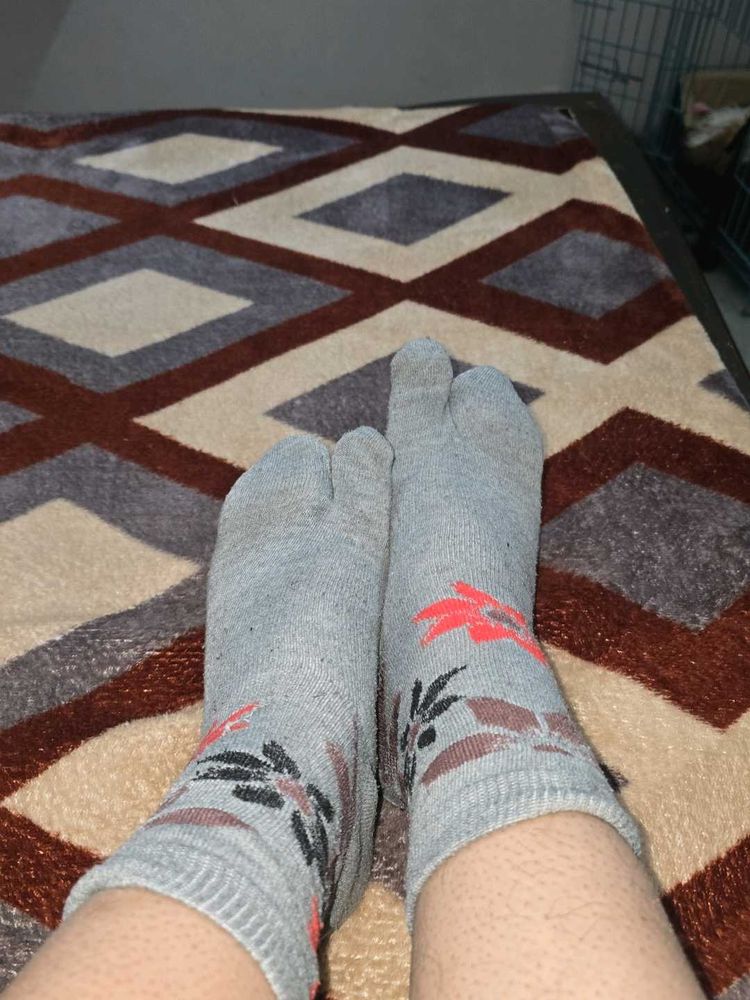 used one thumb socks