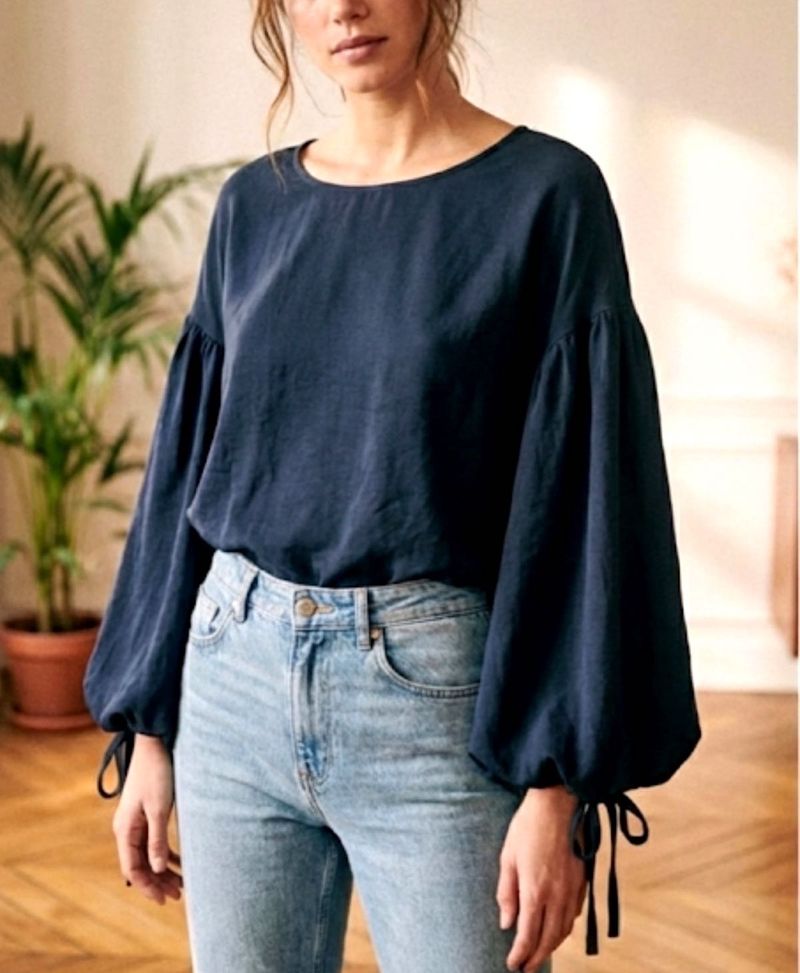 Beautiful Over Size Balloon Sleeve Top