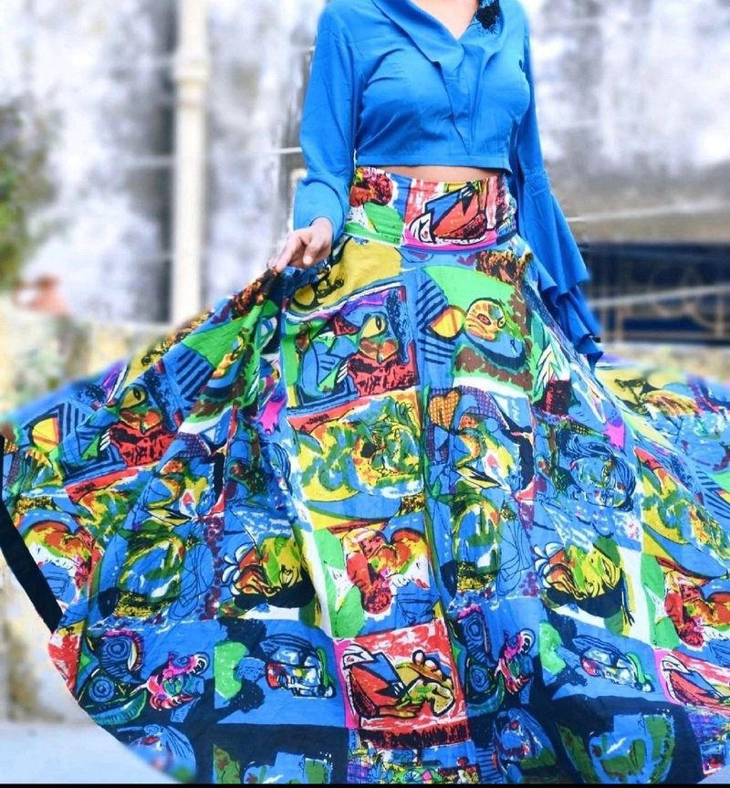 Multicolor Skirt &amp; Top