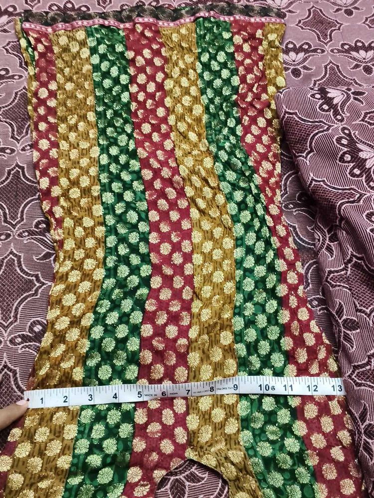 silk Top and Duppatta No Pant