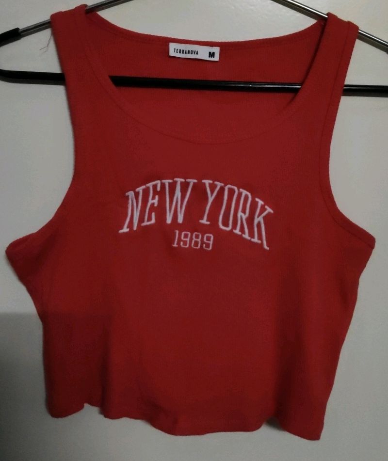 Red Color Tank Top