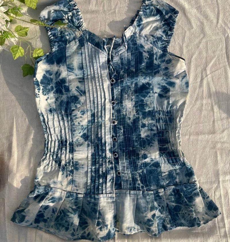 Vintage Tie-Dye A- Line Top