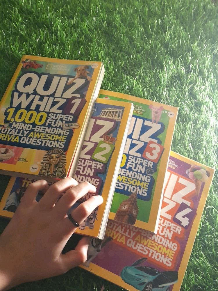A Set Of 4 Books With Quizzes And Triva Questions.