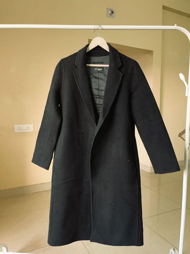 black handmade coat