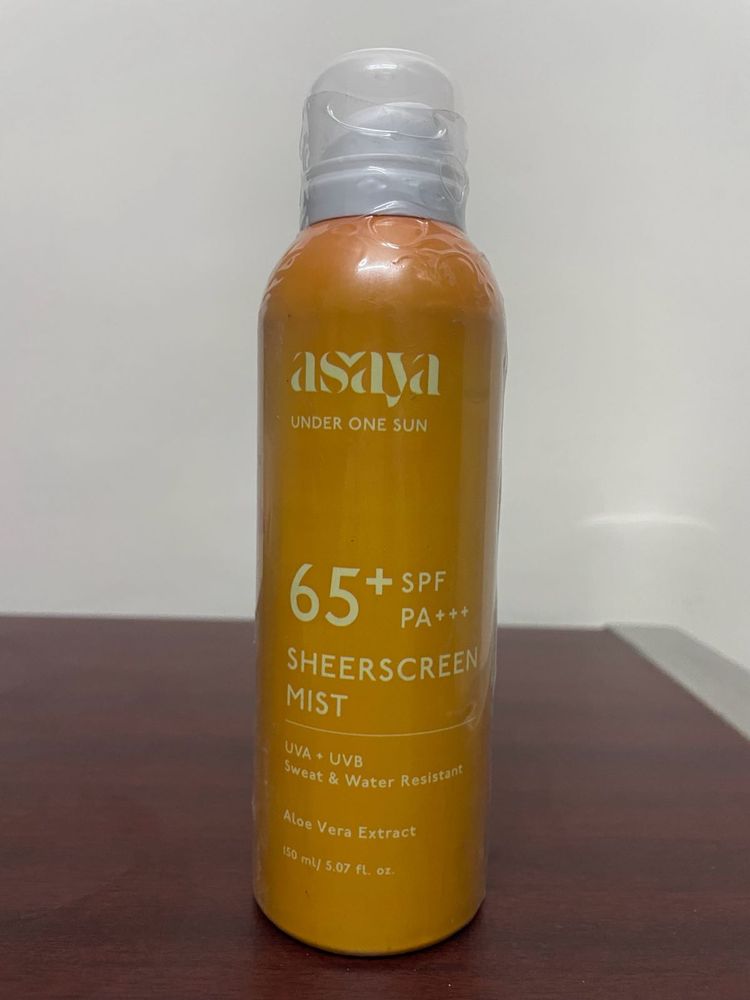 Asaya Sunscreen Mist Sealed
